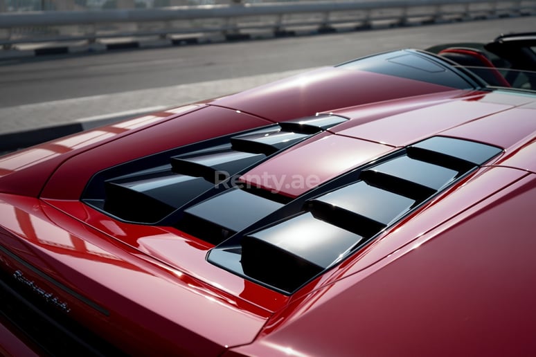 Lamborghini Huracan Spyder (Red), 2018 for rent in Abu Dhabi