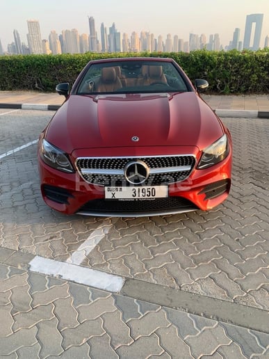 Mercedes E450 cabrio (Red), 2020 for rent in Dubai