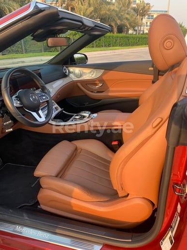 Mercedes E450 cabrio (Red), 2020 for rent in Dubai