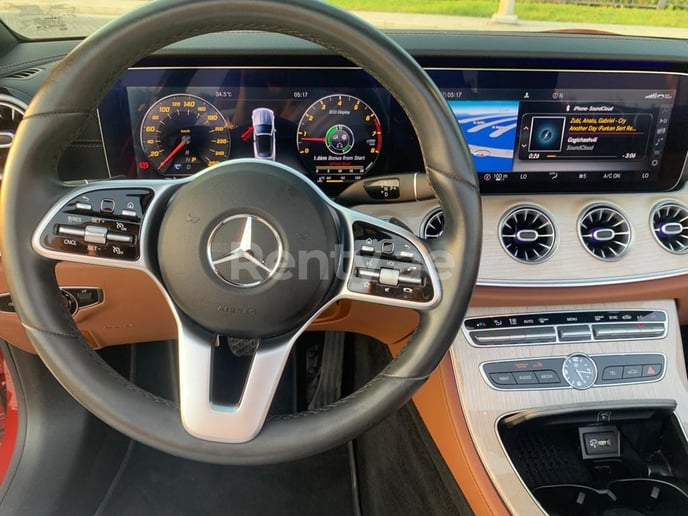 Mercedes E450 cabrio (Red), 2020 for rent in Dubai