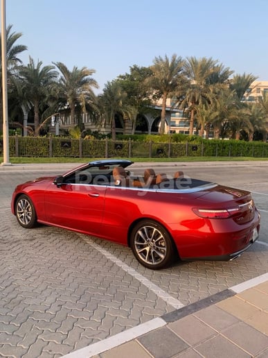 Mercedes E450 cabrio (Red), 2020 for rent in Dubai