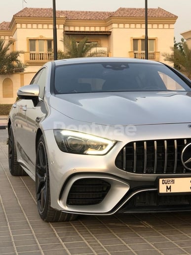 إيجار مرسيدس GT (الرمادي الفضي), 2021 في دبي