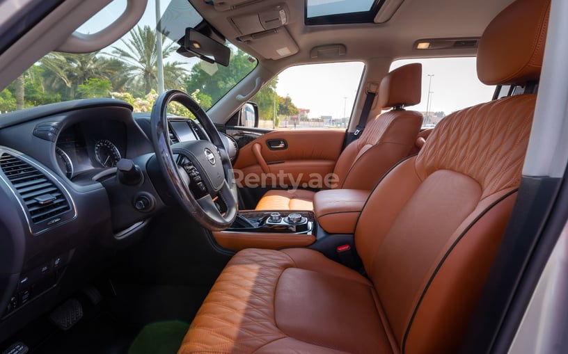 Nissan Patrol Platinum V6 (Silver Grey), 2021 for rent in Ras Al Khaimah 3