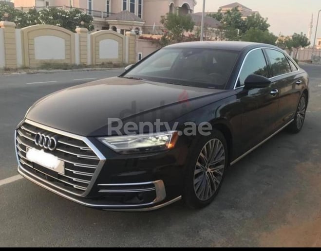 Dubai'de kiralık Audi A8 (Siyah), 2020
