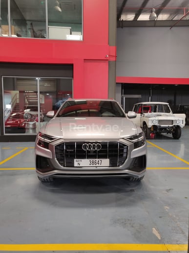 Audi Q8 (Zilver), 2019 te huur in Sharjah