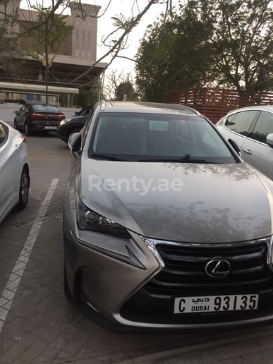 LEXUS NX 200 (Silber), 2018  zur Miete in Dubai