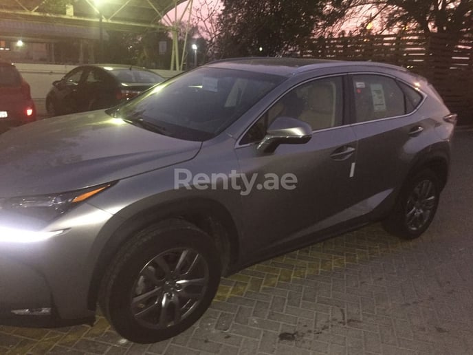 LEXUS NX 200 (Silber), 2018  zur Miete in Dubai