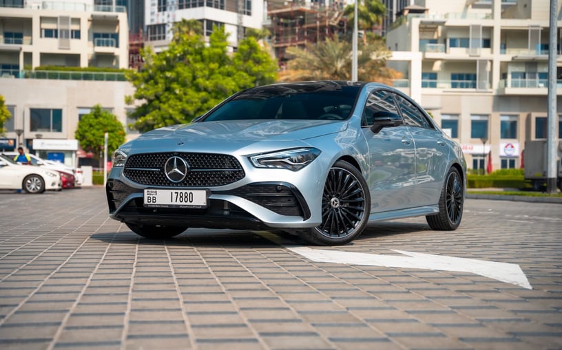 Mercedes CLA200 (Silver), 2025 for rent in Abu Dhabi