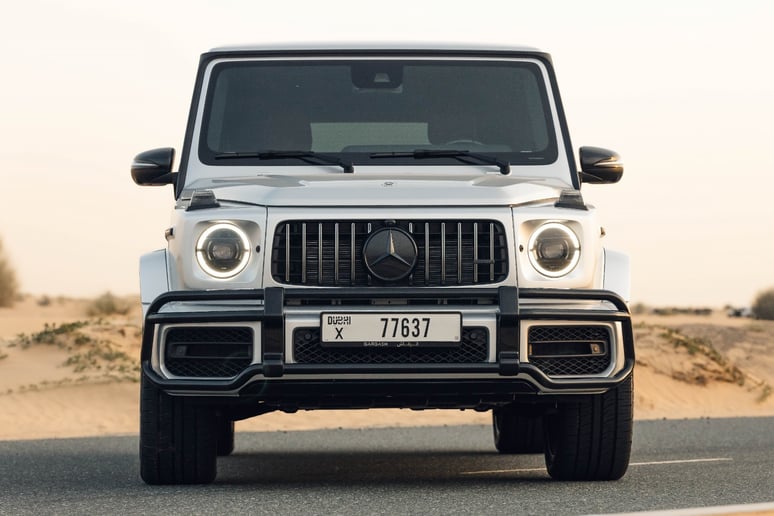 Mercedes G63 AMG (Silver), 2022 for rent in Dubai 0