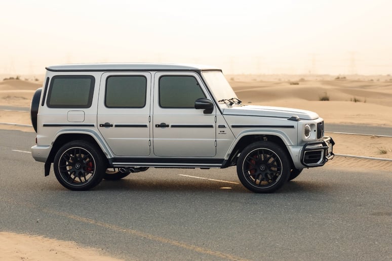 Mercedes G63 AMG (Silver), 2022 for rent in Dubai 1
