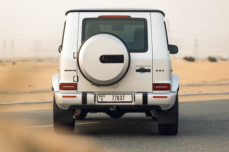 Mercedes G63 AMG (Silver), 2022 for rent in Dubai 2