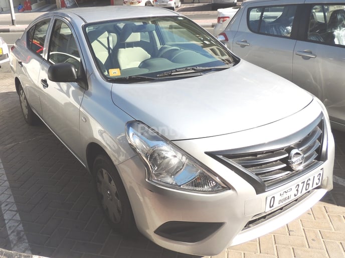 Nissan Sunny (Silver), 2015 for rent in Dubai