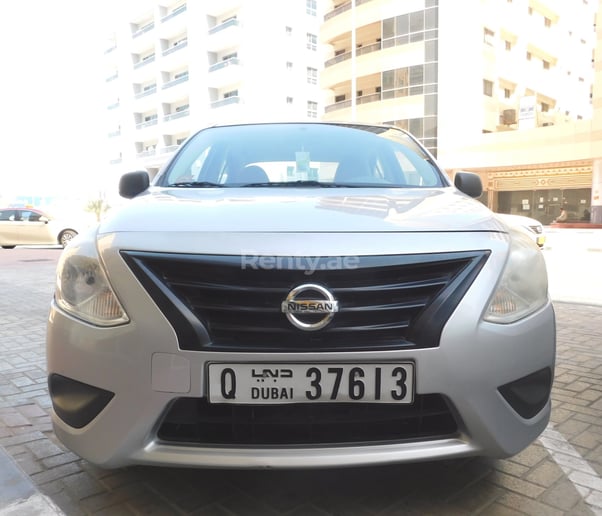 Nissan Sunny (Silver), 2015 for rent in Dubai