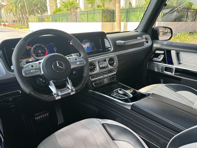 Mercedes G63 AMG (White Gray), 2022 for rent in Dubai