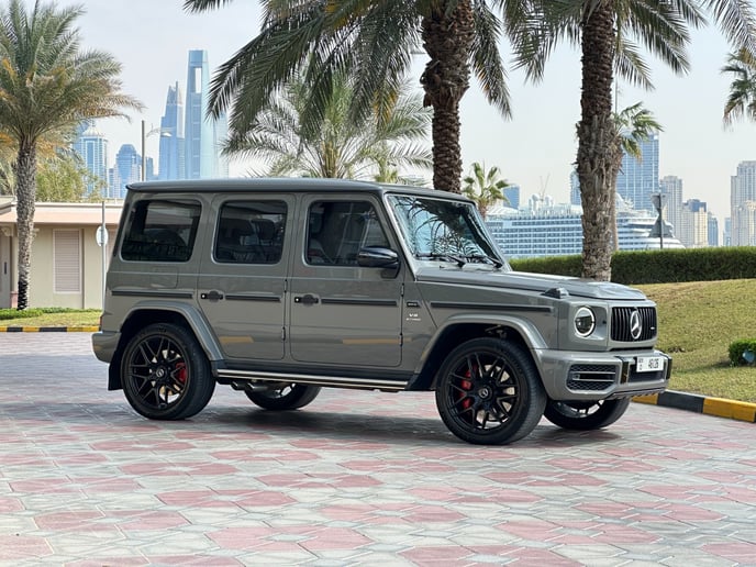Mercedes G63 AMG (White Gray), 2022 for rent in Dubai