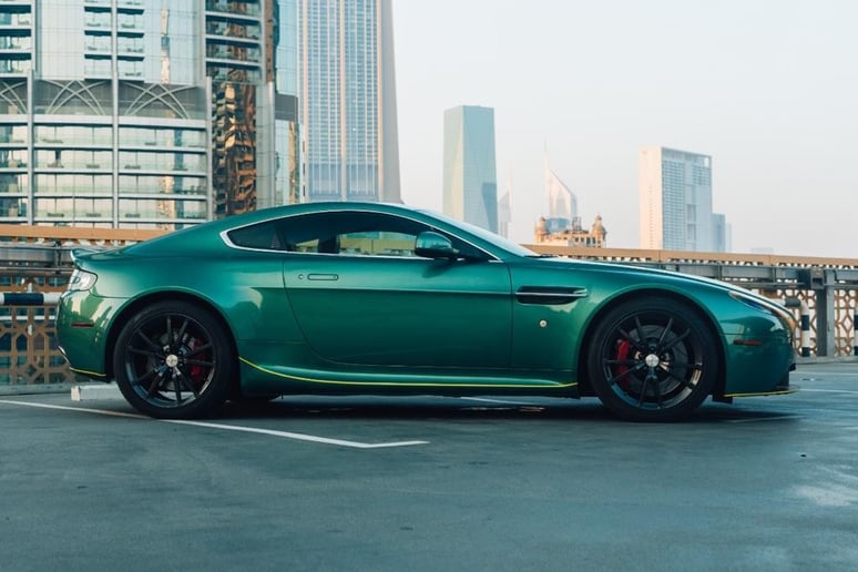 Aston Martin Vantage (Green), 2015 for rent in Dubai