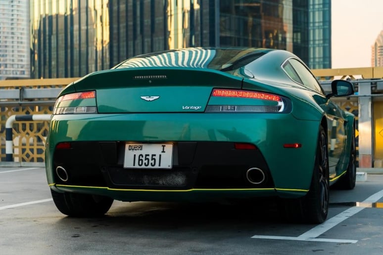 Aston Martin Vantage (Green), 2015 for rent in Dubai