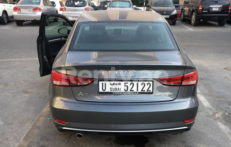 Audi A3 (White), 2018 in affitto a Dubai