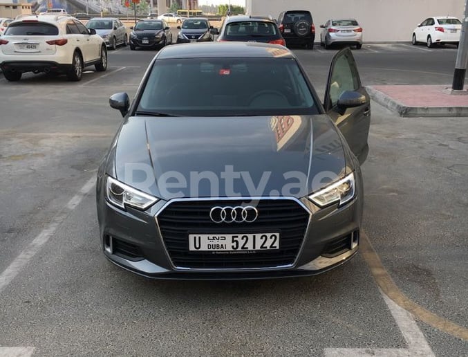 Audi A3 (White), 2018 in affitto a Dubai