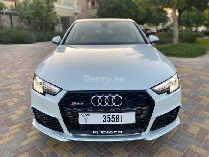 Audi A4 RS4 Bodykit (White), 2019 for rent in Dubai