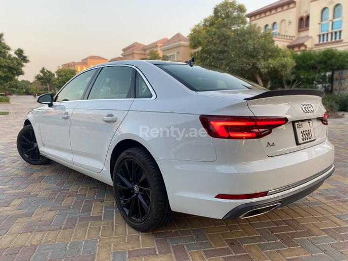 Audi A4 RS4 Bodykit (White), 2019 for rent in Dubai