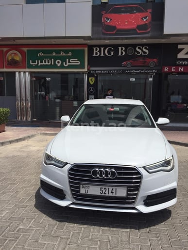 Dubai'de kiralık Audi A6 (Beyaz), 2018