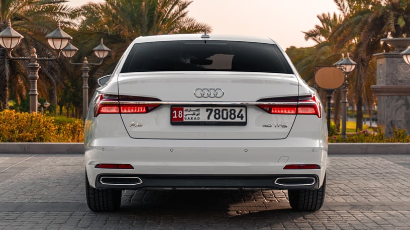 Audi A6 (White), 2022 for rent in Abu Dhabi
