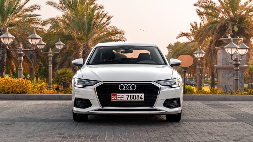 Audi A6 (White), 2022 for rent in Abu Dhabi