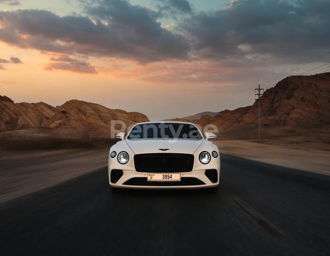 إيجار بنتلي كونتيننتال GT (أبيض), 2020 في دبي