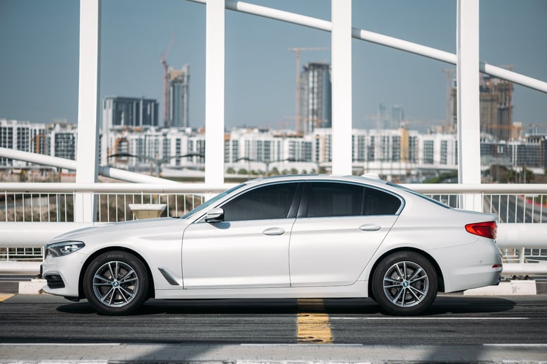 BMW 520i (White), 2020 for rent in Dubai 1