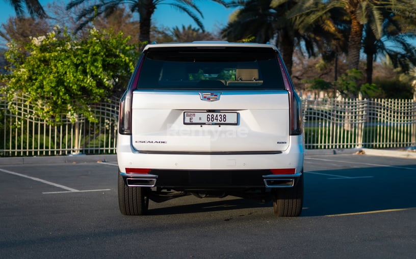 Cadillac Escalade (White), 2021 for rent in Abu Dhabi