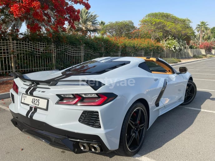 Chevrolet Corvette Stingray (White), 2020 for rent in Dubai