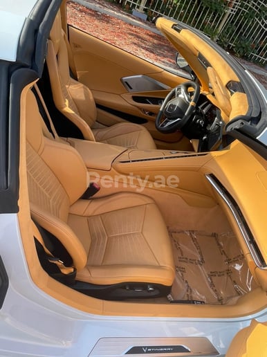Chevrolet Corvette Stingray (White), 2020 for rent in Dubai