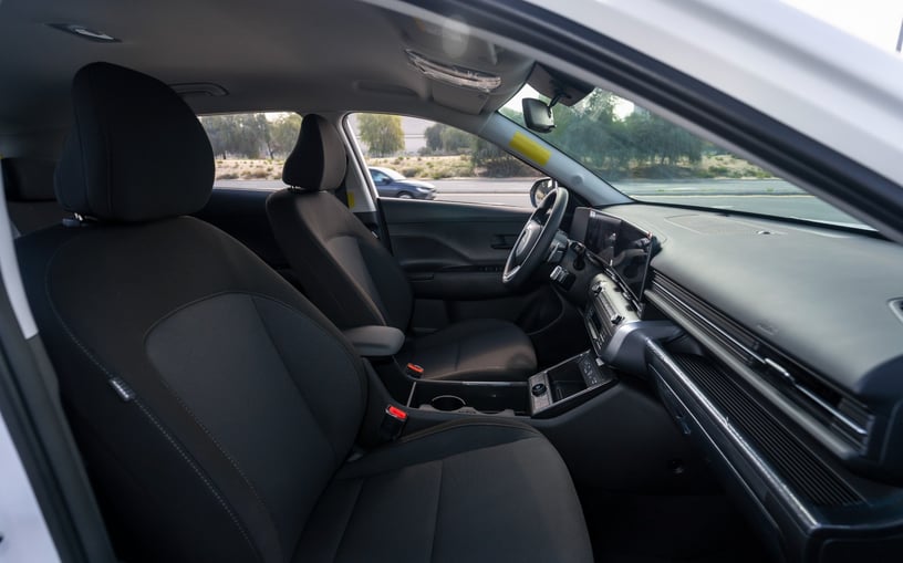 Hyundai Kona (White), 2024 for rent in Abu Dhabi