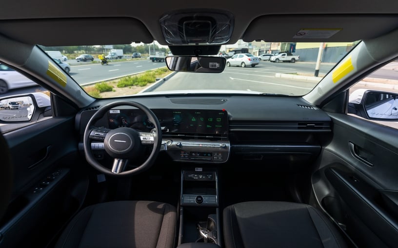 Hyundai Kona (White), 2024 for rent in Abu Dhabi