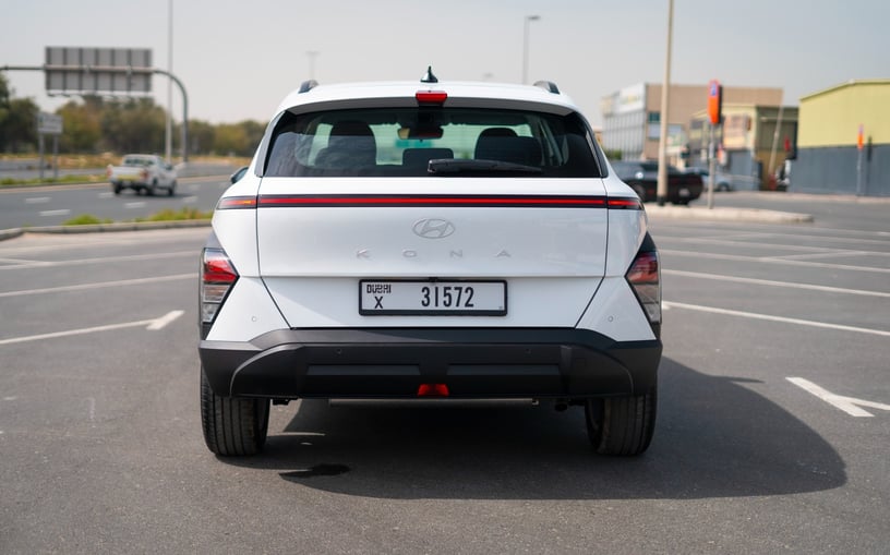 Hyundai Kona (White), 2024 for rent in Abu Dhabi