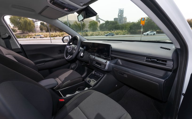 Hyundai Kona (White), 2024 for rent in Abu Dhabi