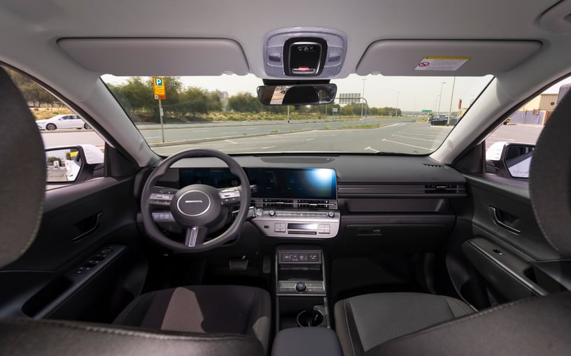 Hyundai Kona (White), 2024 for rent in Abu Dhabi