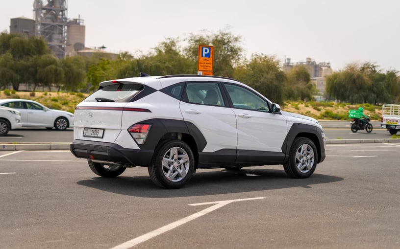 Hyundai Kona (White), 2024 for rent in Abu Dhabi