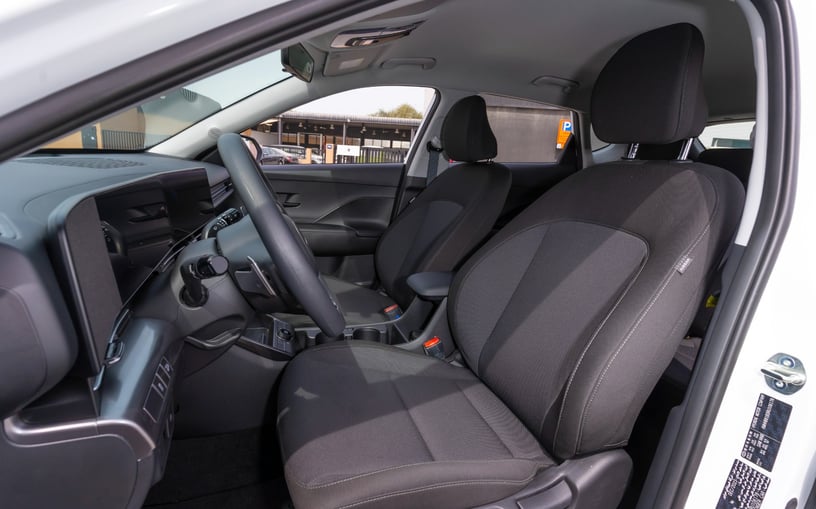 Hyundai Kona (White), 2024 for rent in Abu Dhabi