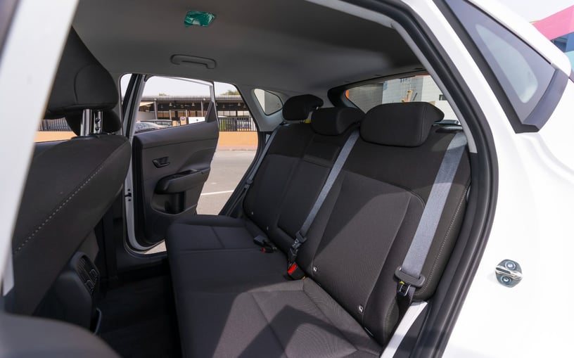 Hyundai Kona (White), 2024 for rent in Abu Dhabi