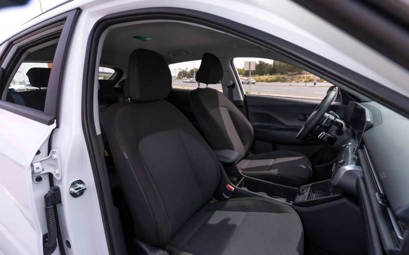 Hyundai Kona (White), 2024 for rent in Abu Dhabi