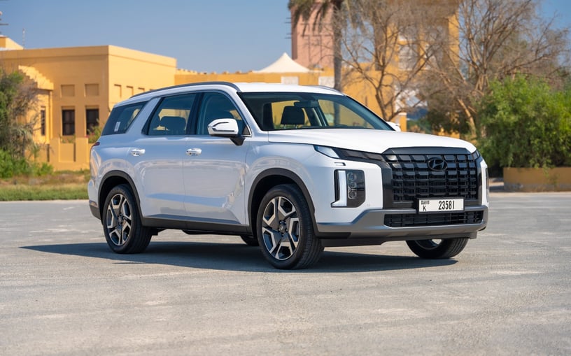 Hyundai Palisade (White), 2025 for rent in Abu Dhabi