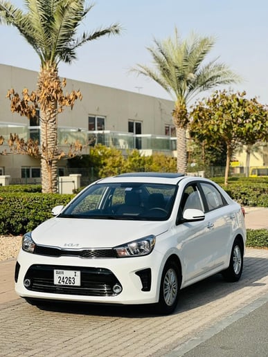 kia pegas 2023 (White), 2023 for rent in Dubai