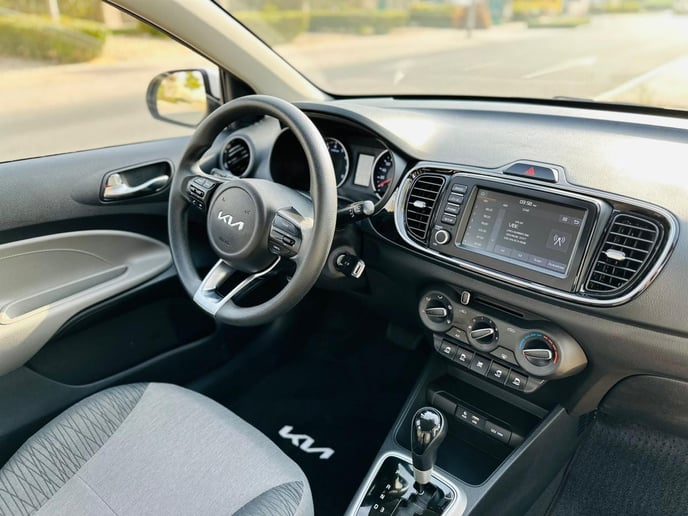 kia pegas 2023 (White), 2023 for rent in Dubai