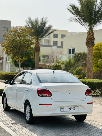 kia pegas 2023 (White), 2023 for rent in Dubai
