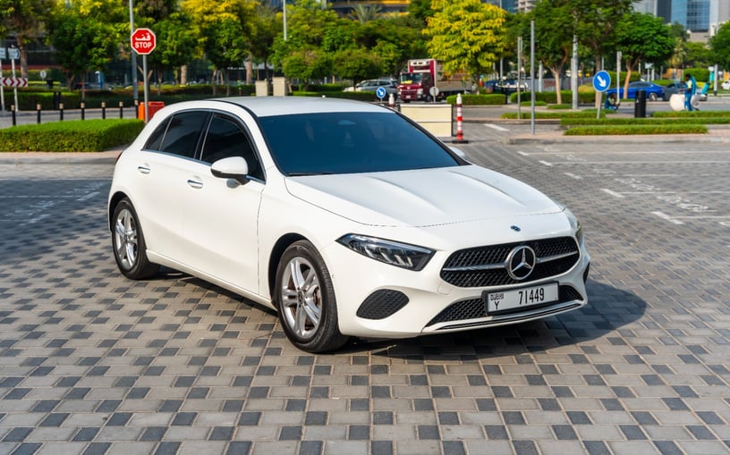 Mercedes A220 (White), 2024 for rent in Abu Dhabi
