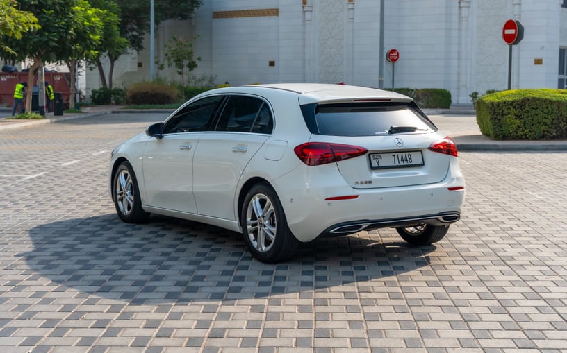 Mercedes A220 (White), 2024 for rent in Abu Dhabi