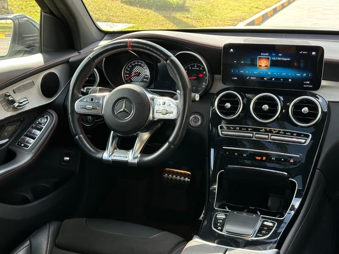Mercedes AMG GLC 43 (White), 2022 for rent in Dubai