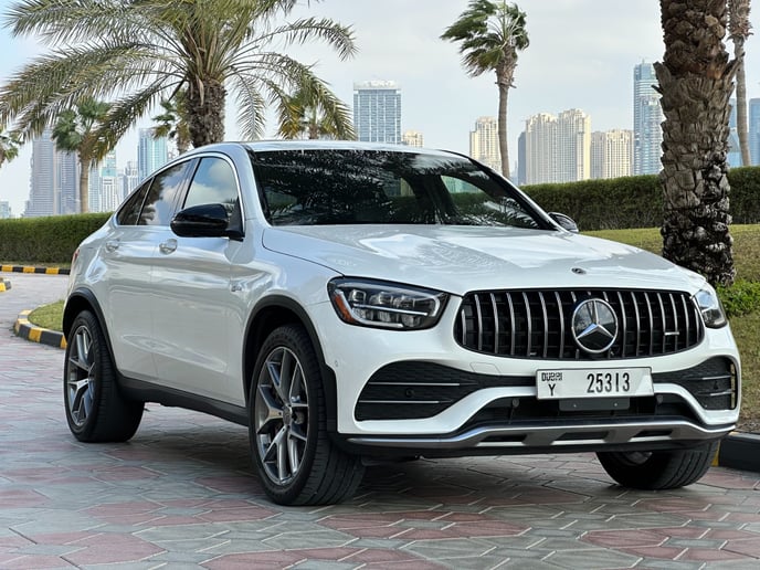 Mercedes AMG GLC 43 (White), 2022 for rent in Dubai